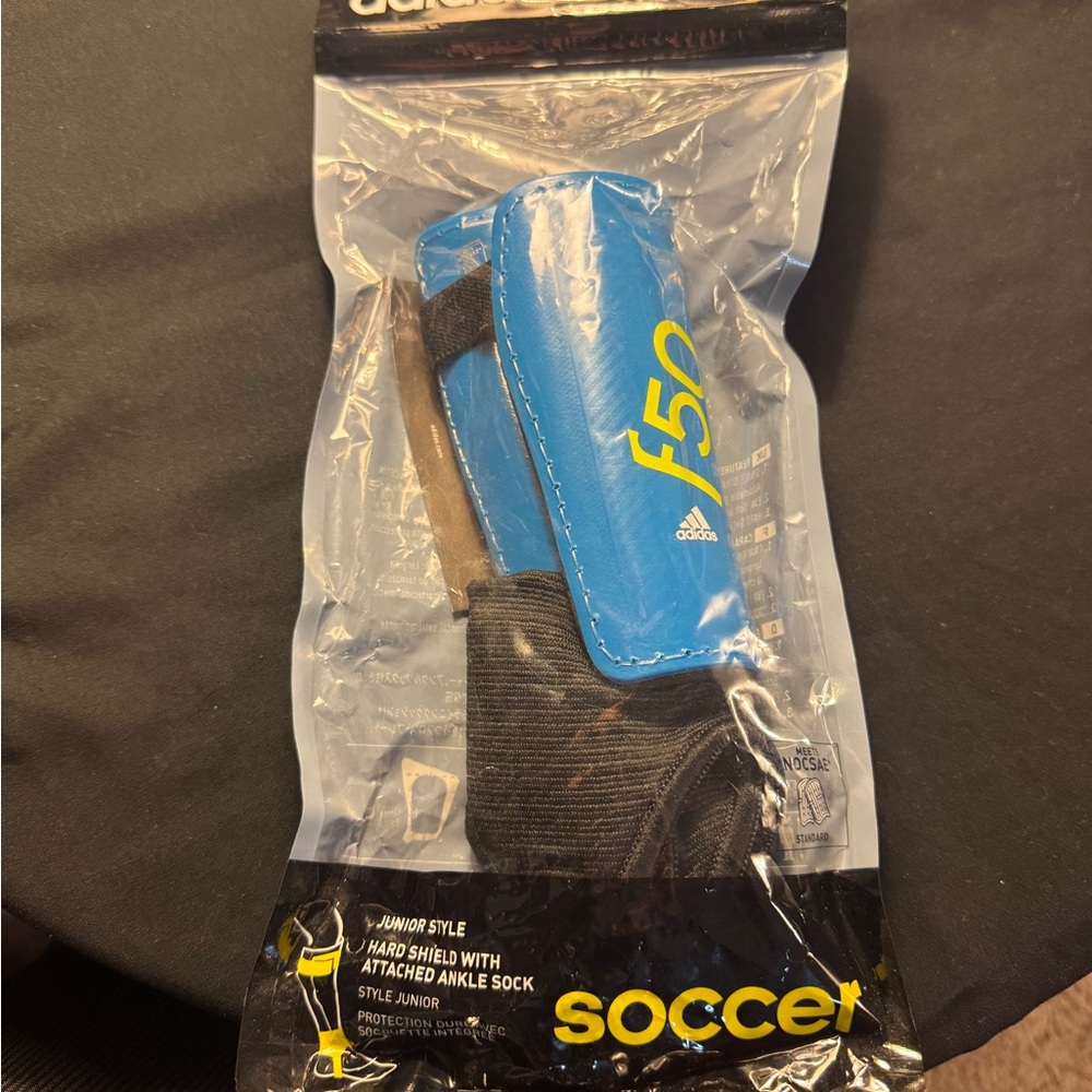 5/$20–Adidas Junior Blue Shin Guards